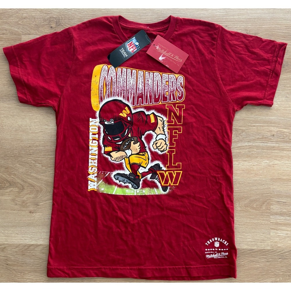 NWT Kids Mitchell & Ness Washington Commanders Tee - XL (18/20) - Red